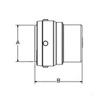 Sharkbite® UXL0441 Cap, 1-1/2 in Nominal, Push-to-Connect End Style, DZR Brass, Domestic