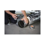 Shurtape® 164686 DC 181 HVAC Grade Printed Film Tape, 110 m L x 48 mm W, 2.7 mil THK, High Tack Cold Temperature Acrylic Adhesive, Biaxially Oriented Polypropylene Film Backing, Metallic