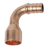 Sioux Chief 632X335 1-Piece Elbow Adapter, 3/4 in, F1807 PowerPEX® Crimp™ x Female C, Copper