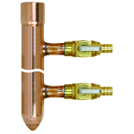 Sioux Chief PowerPEX® BranchMaster™ 672XV1210 Manifold With Valve, (12) 1/2 in Outlets, Copper