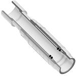 Spears® S119-30, Repair Coupling, 3 in nominal, Socket end style, SCH 40, PVC, EPDM O-Ring seal, Domestic