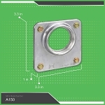 Square D™ A150 Rainproof Hub With (4) Slotted Hex Washer Head Screws, 1-1/2 in, For Use With Meter Sockets, Meter Centers and Combination Service Entrance Devices