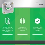 Square D™ A150 Rainproof Hub With (4) Slotted Hex Washer Head Screws, 1-1/2 in, For Use With Meter Sockets, Meter Centers and Combination Service Entrance Devices