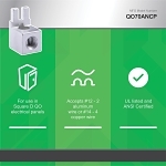 Square D™ QO® QO70AN Neutral Lug Kit, 12 to 2 AWG Aluminum, 14 to 4 AWG Copper, For Use With QO™ Load Center