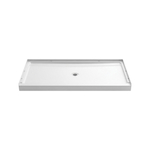 Sterling® 72331100-0 GUARD® Shower Base, White, Center Drain, 34 in L x 60 in W x 4-3/16 in D