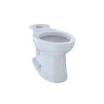 Toto® C244EF#01 Entrada™ Toilet Bowl, Cotton, Elongated Front Shape, 12 in Rough-In, 16-1/8 in H Rim, 2-1/8 in Trapway