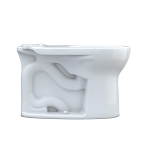 Toto® C775CEFG#01 Universal Height Toilet Bowl With CEFIONTECT® Technology, Drake®, Cotton White, Round Shape, 12 in Rough-In, 16-1/8 in H Rim, 2-1/8 in Trapway