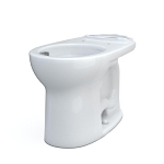 Toto® C775CEFG#01 Universal Height Toilet Bowl With CEFIONTECT® Technology, Drake®, Cotton White, Round Shape, 12 in Rough-In, 16-1/8 in H Rim, 2-1/8 in Trapway
