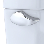 Toto® ST454ER#01 Tank and Cover With Trim, 1.28, 3 in Right Hand Lever Flush, Cotton White, Import