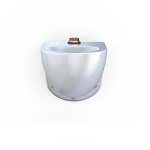 Toto® CT728CU#01 CT728CU Wall Hung Toilet, Elongated Bowl, 17 in H Rim, 6-3/8 in Rough-In, 1.0/1.28/1.6 gpf Flush Rate, Cotton White, Import