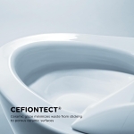 Toto® MS642124CEFG#01, Nexus®, Elongated Bowl, 16-1/8 in H Rim, 12 in Rough-In, 1.28 gpf Flush Rate, Cotton White, Import