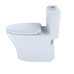 Toto® MS646124CEMFGN#01 AQUIA® IV, Aquia, Elongated Bowl, 16.125 in H Rim, 12 in Rough-In, 1.28,0.9 gpf Flush Rate, Cotton White