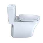 Toto® MS646124CEMFGN#01 AQUIA® IV, Aquia, Elongated Bowl, 16.125 in H Rim, 12 in Rough-In, 1.28,0.9 gpf Flush Rate, Cotton White