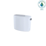 Toto® ST454ER#01 Tank and Cover With Trim, 1.28, 3 in Right Hand Lever Flush, Cotton White, Import