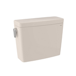 Toto® ST746EMA#12 Dual Flush Tank and Cover Only With T40 WASHLET®+ Auto Flush, Drake®, 0.8/1.28 gpf, 2-1/2 in Left-Hand Trip Lever Flush, Sedona Beige, Import