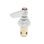 T & S 002714-40 Right Hand Hot Faucet Spindle Assembly, For Use With Eterna Cartridge/External Faucet and B-0155 Faucet, Metal, Polished Chrome, Import