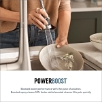 Moen® 7622BL 7622 Cia Pull-Down Kitchen Faucet, 1.5 gpm Flow Rate, Matte Black, 1 Handles, 1, 3 Faucet Holes, Domestic, Commercial