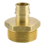 Uponor ProPEX® Q4153210 Manifold Elbow Adapter, R32 x 1 in, 125 psi, Brass, Domestic