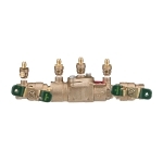 WATTS® 0063231 LF007 Double Check Valve Assembly, 3/4 in Nominal, FNPT End Style, Quarter-Turn Ball Valve, Cast Copper Silicon Alloy Body, Dual Check