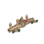 WATTS® 0063231 LF007 Double Check Valve Assembly, 3/4 in Nominal, FNPT End Style, Quarter-Turn Ball Valve, Cast Copper Silicon Alloy Body, Dual Check