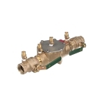 WATTS® 0063233 LF007 Double Check Valve Assembly, 1-1/4 in Nominal, Quarter-Turn Ball Valve, Cast Copper Silicon Alloy Body