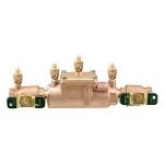 WATTS® 0063234 LF007 Double Check Valve Assembly, 1-1/2 in Nominal, Quarter-Turn Ball Valve, Cast Copper Silicon Alloy Body
