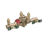 WATTS® 0391002 LF009 Reduced Pressure Zone Assembly, 1/2 in Nominal, NPT End Style, Quarter-Turn Ball Valve, Cast Copper Silicon Alloy Body
