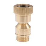 WATTS® 0792099 LFN9 Inline Backflow Preventer, 3/4 in Nominal, Female Hose Threaded x Male Hose Threaded End Style, Brass Body, Double Check, 4 gpm Flow Rate, Import