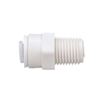 WATTS® 17103005 Quick-Connect Adapter, 1/4 in Nominal, OD Tube x MNPT End Style, Polypropylene, Import