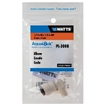 WATTS® 17103008 Quick-Connect Elbow, 1/4 x 1/8 in Nominal, OD Tube x MNPT End Style, Nylon, Import
