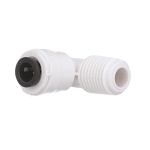 WATTS® 17103008 Quick-Connect Elbow, 1/4 x 1/8 in Nominal, OD Tube x MNPT End Style, Nylon, Import