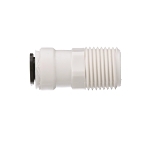 WATTS® 17103027 Quick-Connect Adapter, 3/8 x 1/2 in Nominal, OD Tube x MNPT End Style, Polypropylene, Import