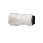 WATTS® 17103027 Quick-Connect Adapter, 3/8 x 1/2 in Nominal, OD Tube x MNPT End Style, Polypropylene, Import
