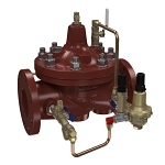 WATTS® 1GE00076 LFM115-74 Mustang Reducing Valve, 3 in Nominal, Class 150 Flange End Style, 30 to 300 psi Pressure, Ductile Iron Body, Domestic