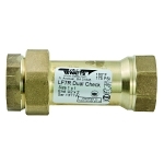 WATTS® 0072205 LF7R Dual Check Valve, 1 in Nominal, FNPT End Style, Copper Silicon Alloy Body