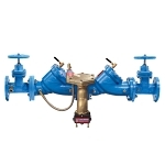 WATTS® 88009301 LF909-FS Large Inline Pattern Backflow Preventer With Integrated Flood Sensor, 3 in Nominal, Flanged End Style, Non-Rising Stem Resilient Seated Gate Valve, Cast Iron Body, Reduced Pressure Zone