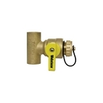 Webstone T-Drain® Clean Brass® H-50673W Pro-Pal® 5067 Ball Valve, 3/4 in Nominal, C End Style, Forged Brass Body, Full Port, PTFE Softgoods, Import