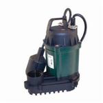 Zoeller® 49-0005 Water Ridd'r III 49-0005 Single Seal Submersible Pump, 32 gpm Flow Rate, 1-1/2 in NPT Outlet, 1 ph, 1/4 hp, Cast Iron