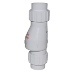 Zoeller® 30-0040 Quiet Check Valve With Union, 1-1/2 in Nominal, Solvent Weld End Style, PVC Body, Rubber Softgoods