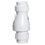 Zoeller® 30-0042 Quiet Check Valve With Union, 2 in Nominal, Solvent Weld End Style, PVC Body, Rubber Softgoods