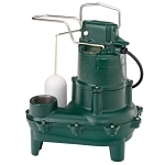 Zoeller® 264-0001 Waste-Mate 264 1-Seal Submersible Pump, 4/10 hp, 115 V AC, 2 in NPT Outlet, Cast Iron, 9.4 A, 1 ph