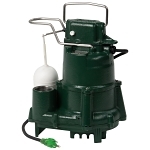 Zoeller® 98-0001 Flow-Mate M98 Automatic Effluent/Dewatering Submersible Pump, 73 gpm Flow Rate, 1-1/2 in Outlet, 1 ph, 1/2 hp, Cast Iron