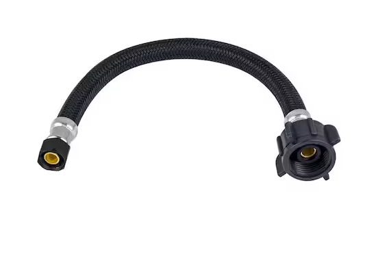 BrassCraft® B1-12DLMB F 3/8 in Compression x 7/8 in Ballcock Nut x 12 in L, Matte Black Toilet Supply Line