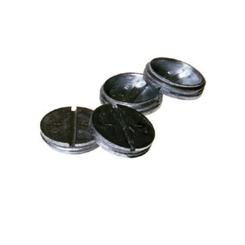 Bell Outdoor Weatherproof Outlet Box Closure Plug, 1" NPT, Gray, Die-Cast Zinc, Round