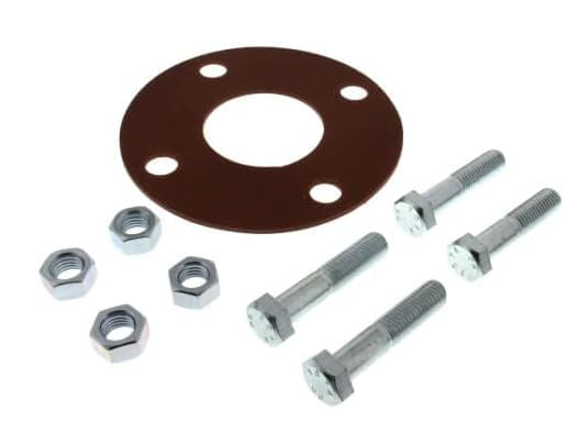 2-1/2 in Flange Bolt Pack w/ Red Rubber Full Face Gasket