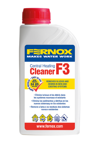 Fernox 57882 F3 Central Heating System Cleaner, 1 Pint (500ml)