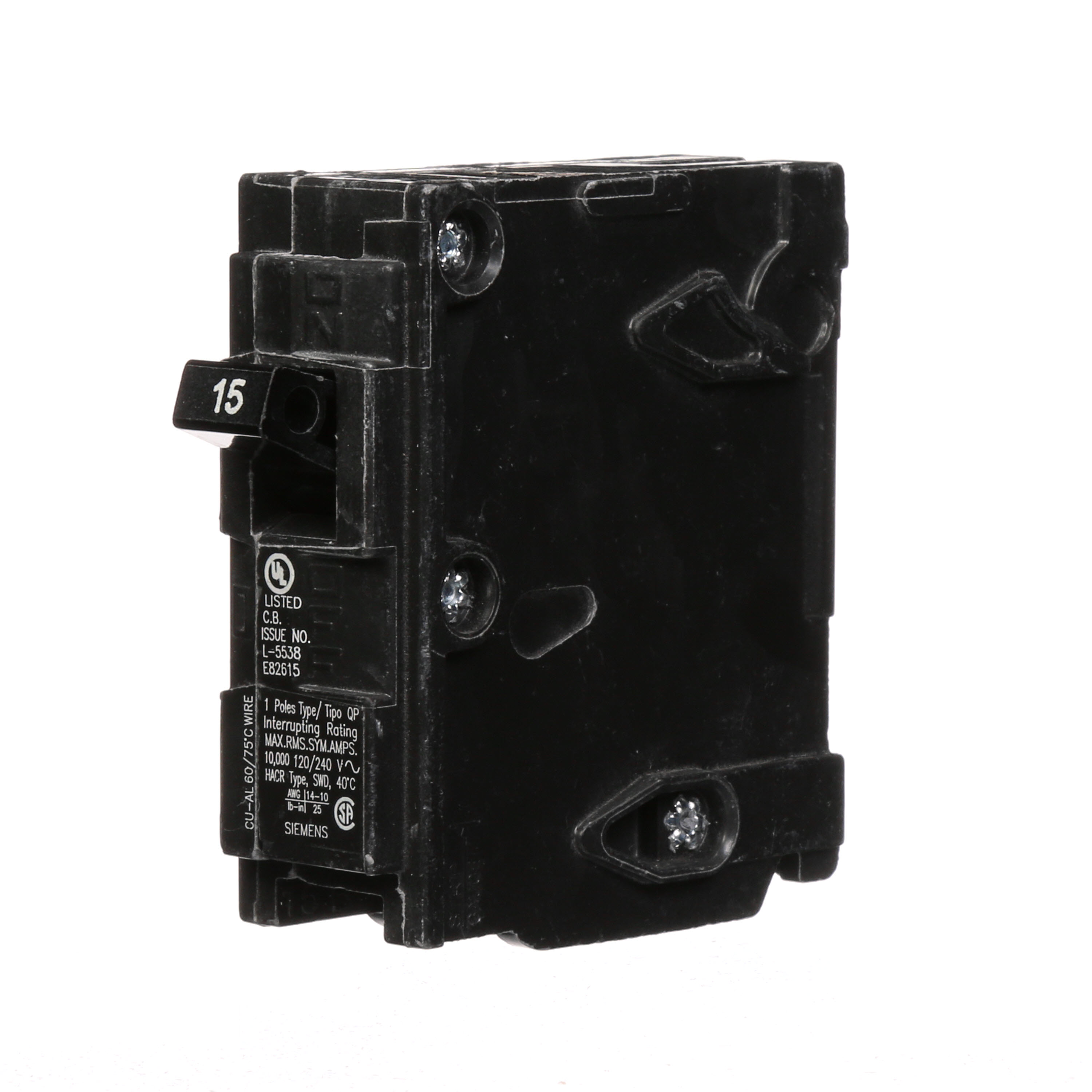 SIEMENS 15A 1P CIRCUIT BREAKER