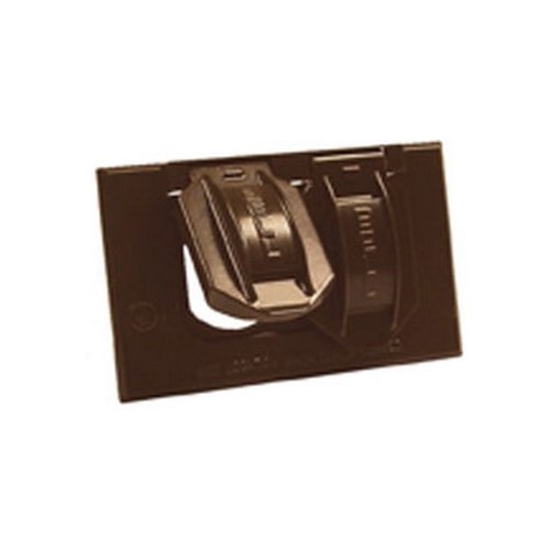 Bell Outdoor Weatherproof Device Cover, 4.563" x 1" x 2.813", 1-Gang, Duplex Receptacle Opening, Bronze, Powder Coated, Rugged Die-Cast Aluminum, Device Mount, Horizontal Position, Flip/Snap, Self-Closing