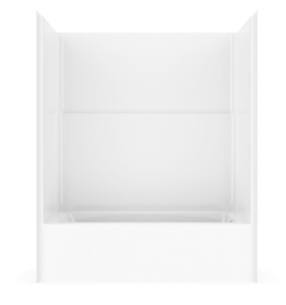 Aquatic Icon TS6032 60 in x 32 in x 73 in Acrylx Alcove One Piece Tub & Shower w/ Left Hand Drain in White