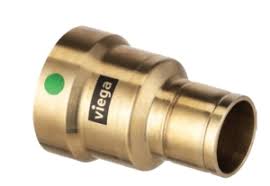 Viega MegaPress® 76590 1-1/4 in Transition Coupling, IPS to CTS